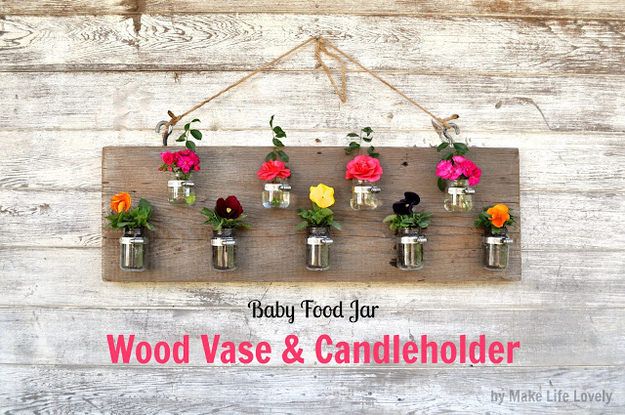 Baby Food Jar Vases