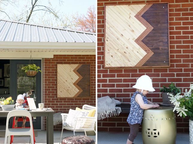 Chevron Outdoor Wall Art