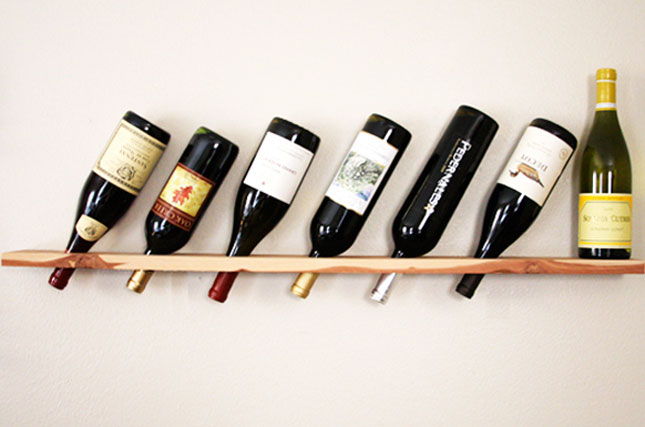 Wood Plank Wine Rack