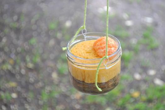 Repurposed Jar Bird Feeder