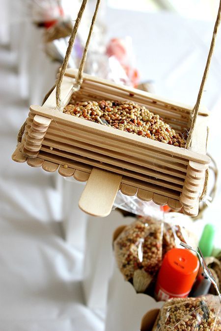 Popsicle Sticks Bird Feeder