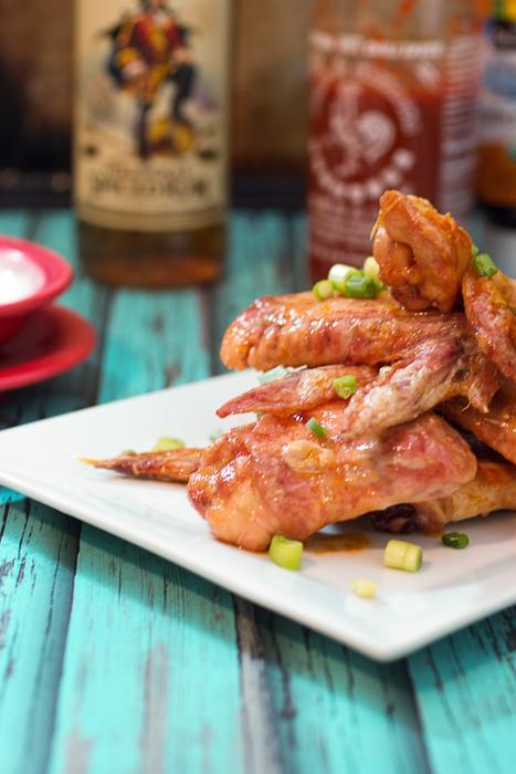 Honey Rum Sriracha Wings