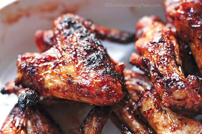 Sweet and Spicy Grilled Chicken Wings