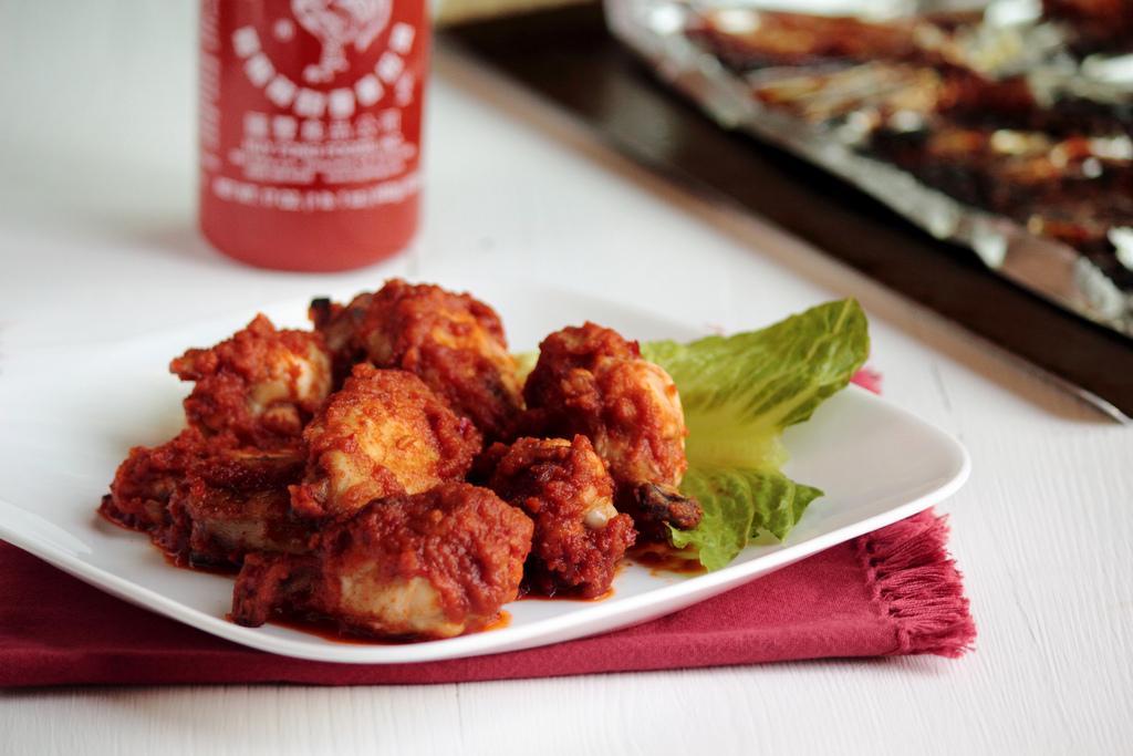 Sweet & Spicy Peanut Chili Wings