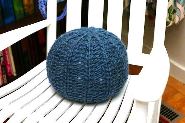 Knit Pouf