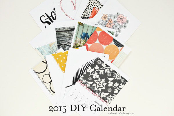 Stitched Wall Calendar