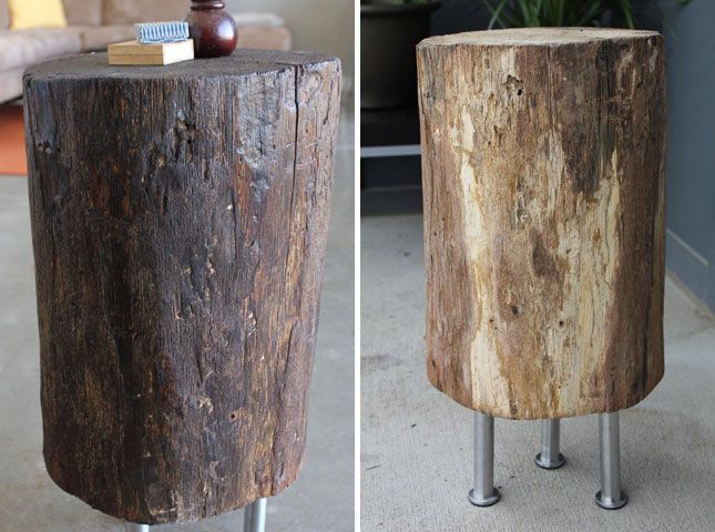 Tree Stump Side Table