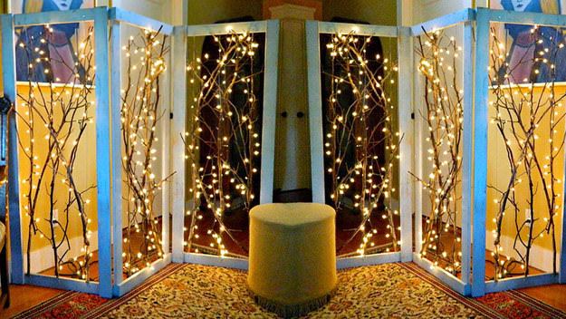Twinkling Branches Room Divider