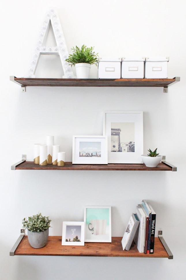Distressed Wood Shelves