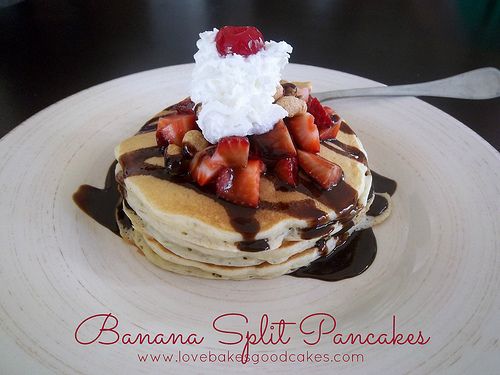 Banana Split Pancakes