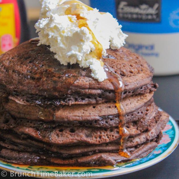 2 Ingredient Chocolate Pancakes