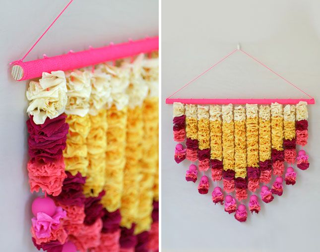 Paper Petals Wall Hanging