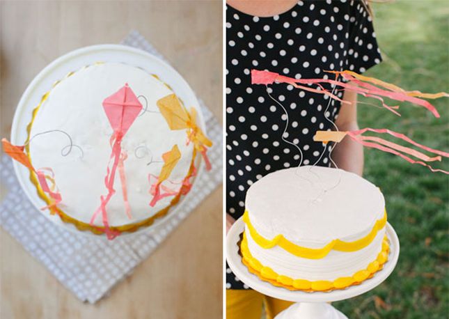 Mini Kite Cake Toppers