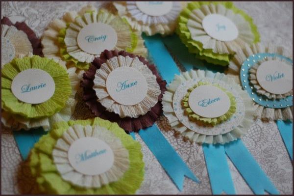 Crepe Paper Place Cards