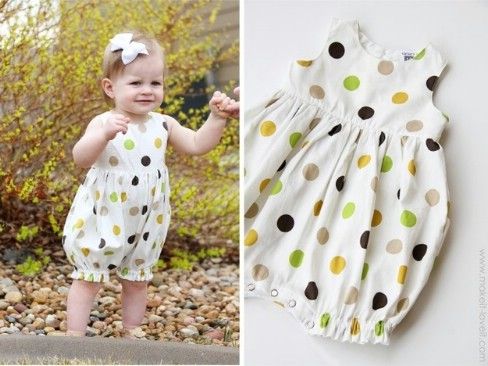 Turn a Baby Dress into a Bubble Romper