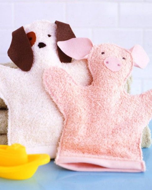 Washcloth Puppets