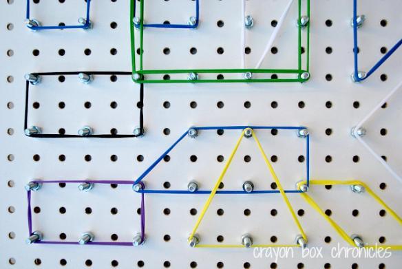 Geoboard with Fabric Loops