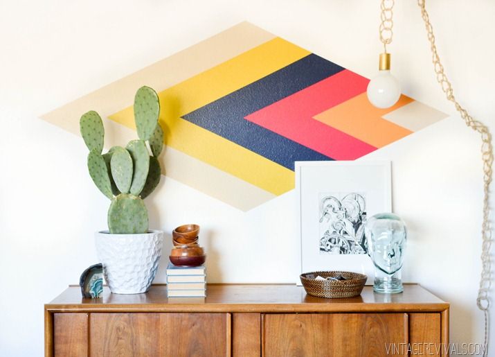 Retro Diamond Focal Wall