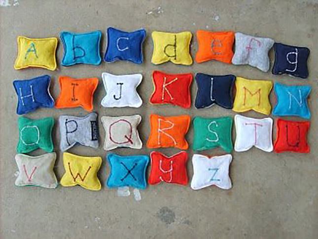 Alphabet Bean Bags