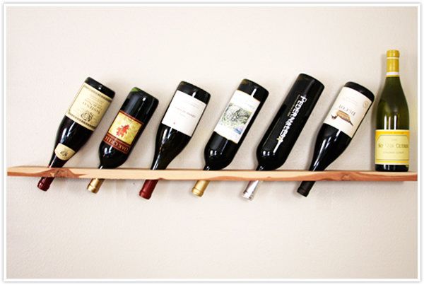 Wood Plank Wine Rack