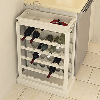 Removable Tray Wine Rack