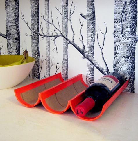 Mailing Tube Wine Rack