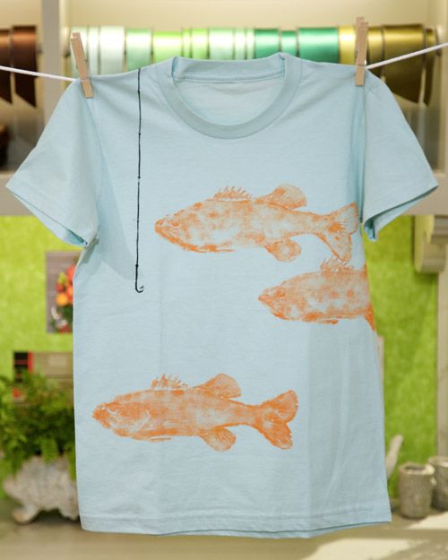 Fish-Print T-Shirt