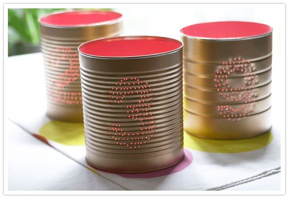 Tin Can Table Numbers