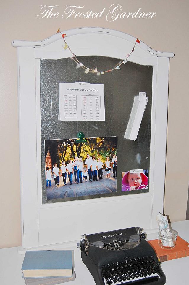 Crib Repurposed Magnet Board