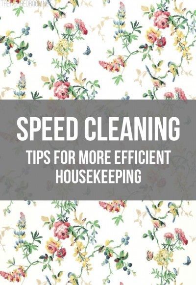 Speed Cleaning For Fast & Efficient Housekeeping