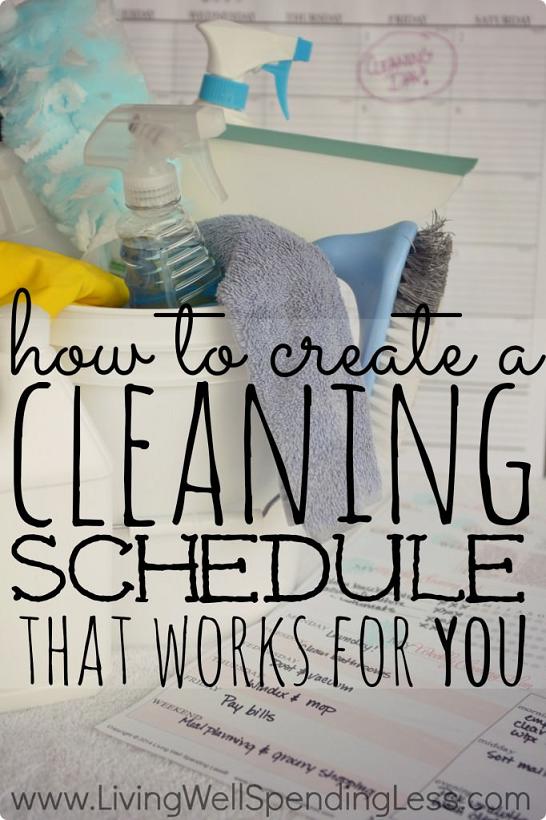 Create a Cleaning Schedule That Works For You