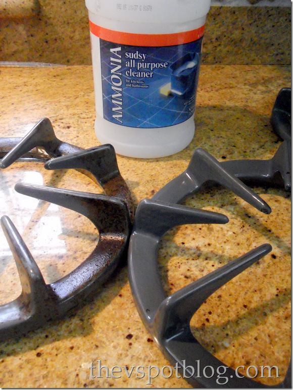 Clean Stove Burners and Grates With Ammonia