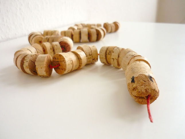 Cork Snake Toy