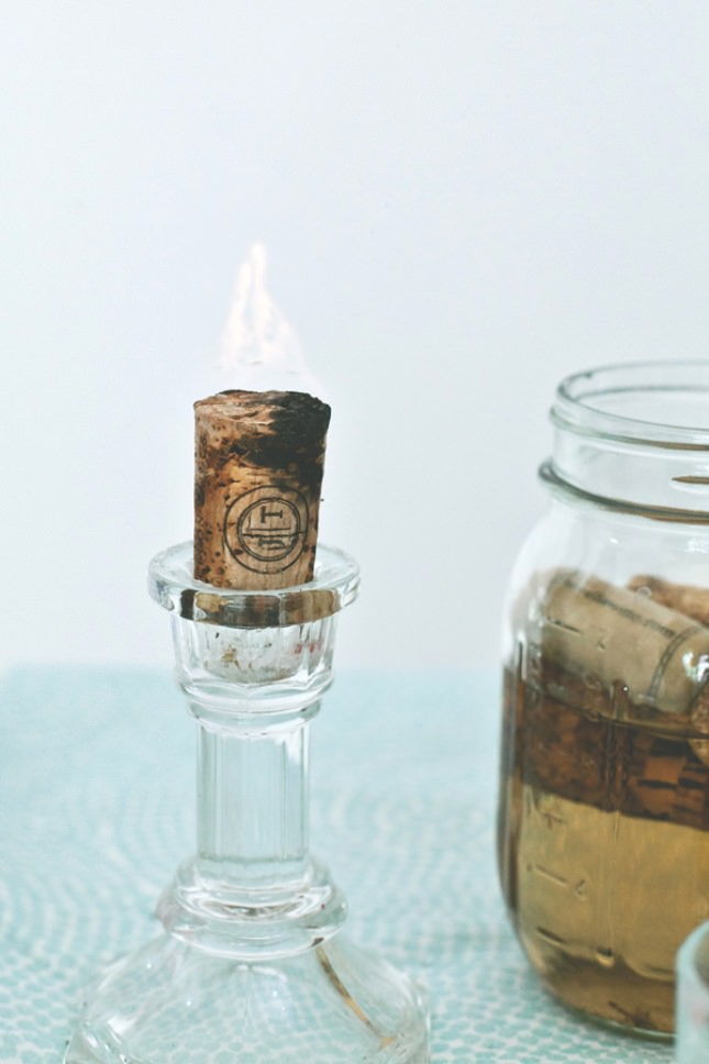 Cork Candles