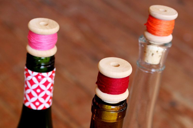 Thread Spool Wine Corks