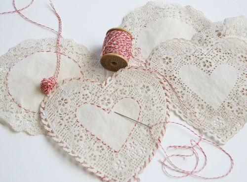 Embroidered Paper Doilies