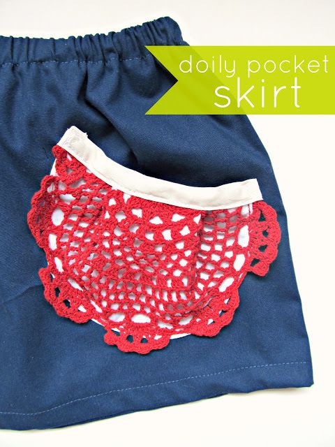Doily Pocket Skirt