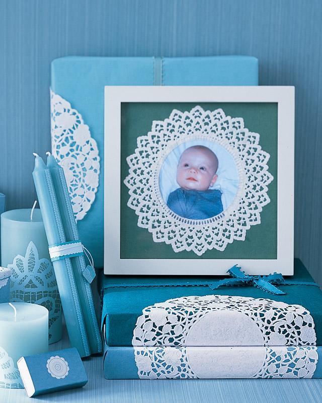 Doily Picture Frame