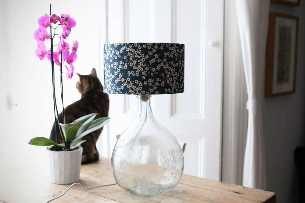 Fabric-Covered Lampshade