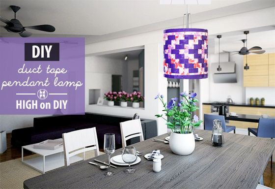 Duct Tape Pendant Lamp
