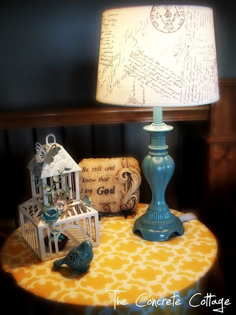French Script Lamp Shade