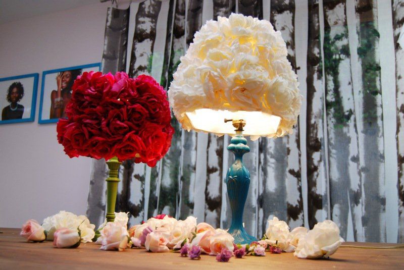 Faux Flower Lampshade