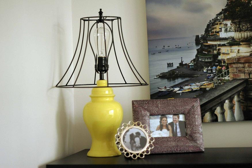 Thrifted Yellow Lamp