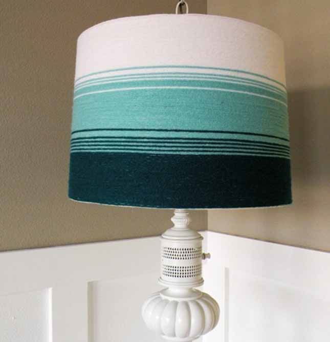 Yarn Ombre Lampshade