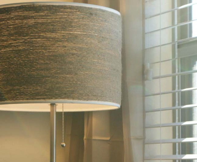 Twine-Wrapped Lampshade