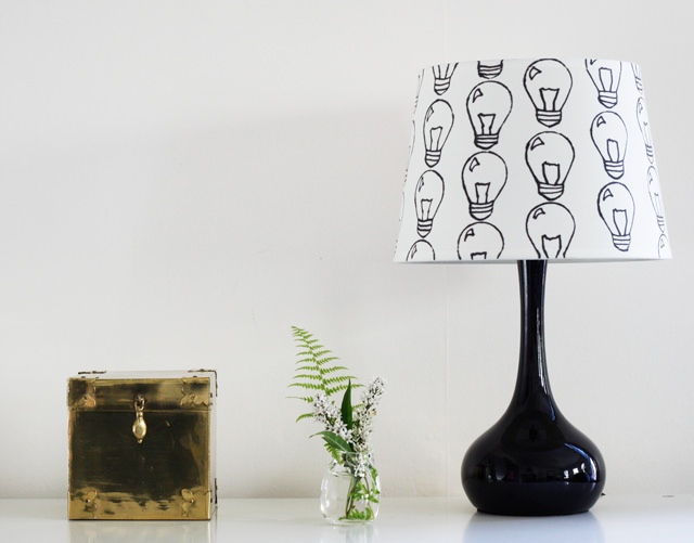 Stenciled Lampshade