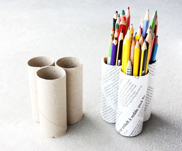 Toilet Paper Rolls Pencil Holder