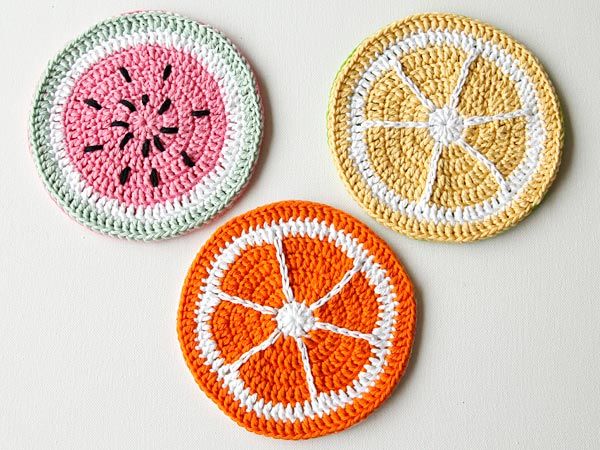Crochet Tutti Frutti Potholders