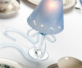 Wine Glass Candle Lamps