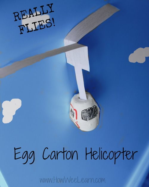 FLYING Egg Carton Helicopter